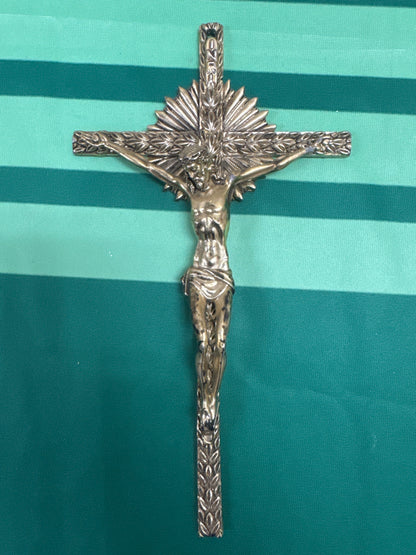 Crucifix 19 stunning heavy brass 10.5”x5.5”