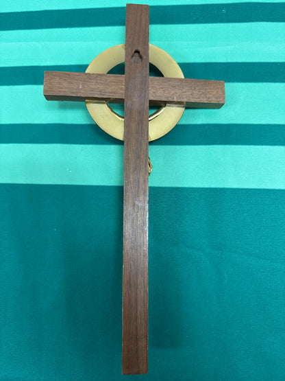 Crucifix 24 - wood and metal 12”x6”