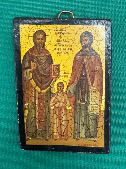 Icon 22 - 2.5"x3.5" Eastern Orthodox icon of the New Martyrs of Lesbos