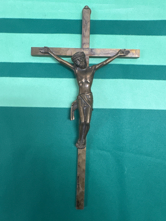 Crucifix 35 - antique brass 10”x5.5”