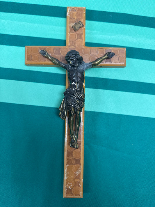 Crucifix 26 - wood 12”x6.5” made in Japan