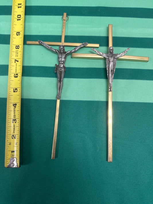 Crucifix 50 - lot of 2 brass
