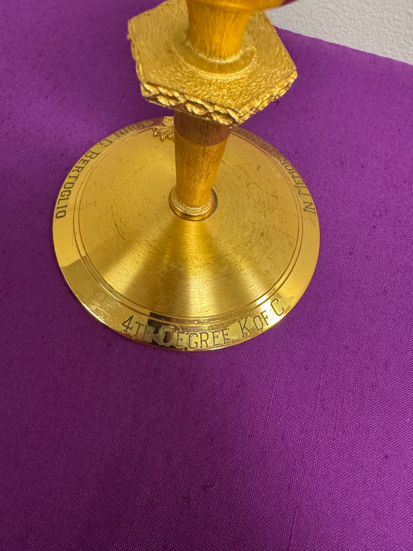 Chalice 8 - 6.75" Sturdy Liturigical Chalice KOC 4th Degree Knight Design