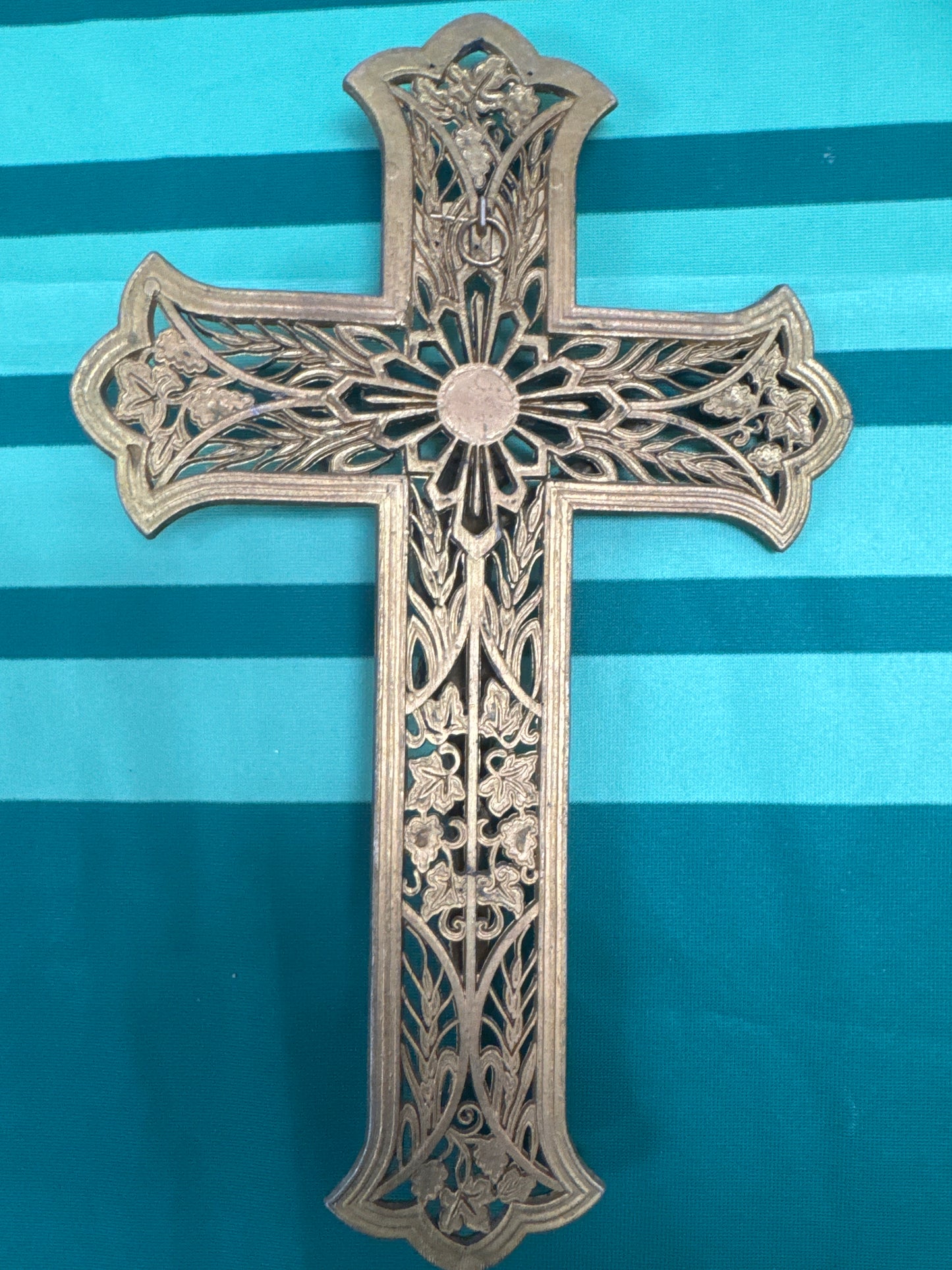 Crucifix 16 - heavy brass 12”x7.5”