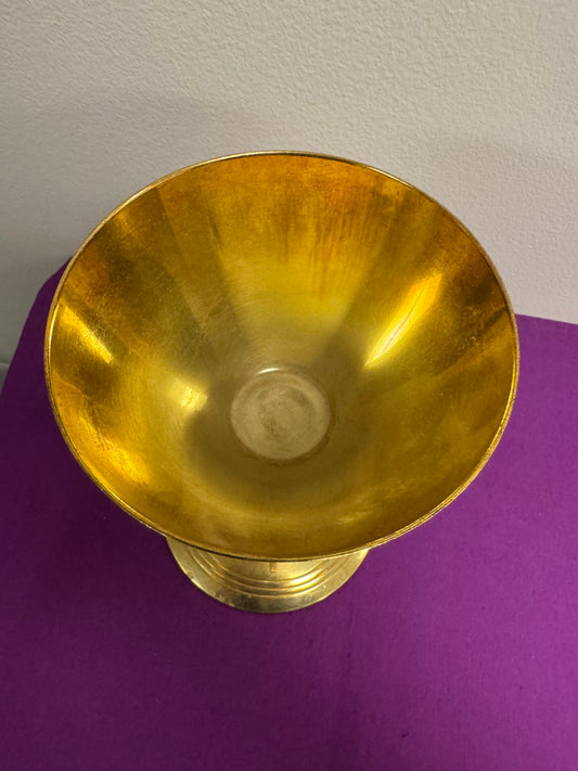 Chalice 5 - 8.25" Strudy Liturigical Chalice Flat Bottom Thin Stem