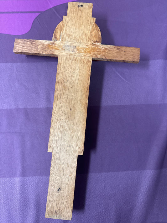 Crucifix 14 - detailed and devotional wood 18”x11”