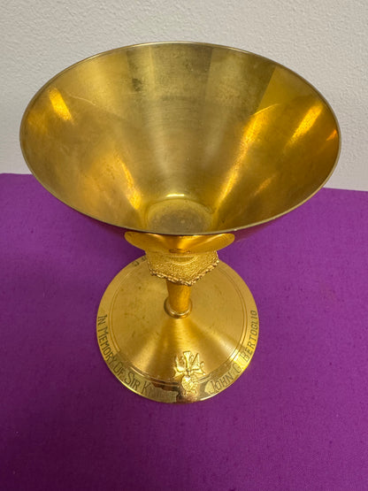 Chalice 8 - 6.75" Sturdy Liturigical Chalice KOC 4th Degree Knight Design