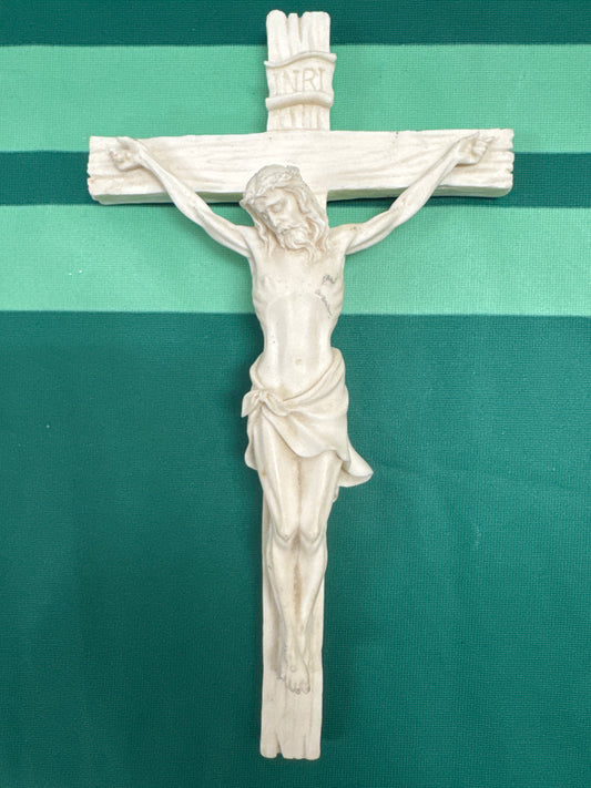 Crucifix 21 -pretty ivory like 10”x5.75”