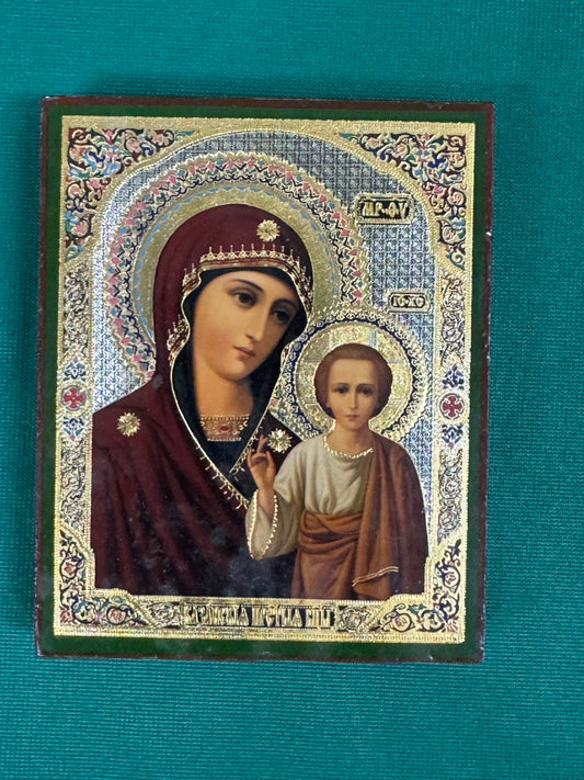 Icon 35 - 3.5"x4.5" Our Lady of Kazan (Kazanskaya)