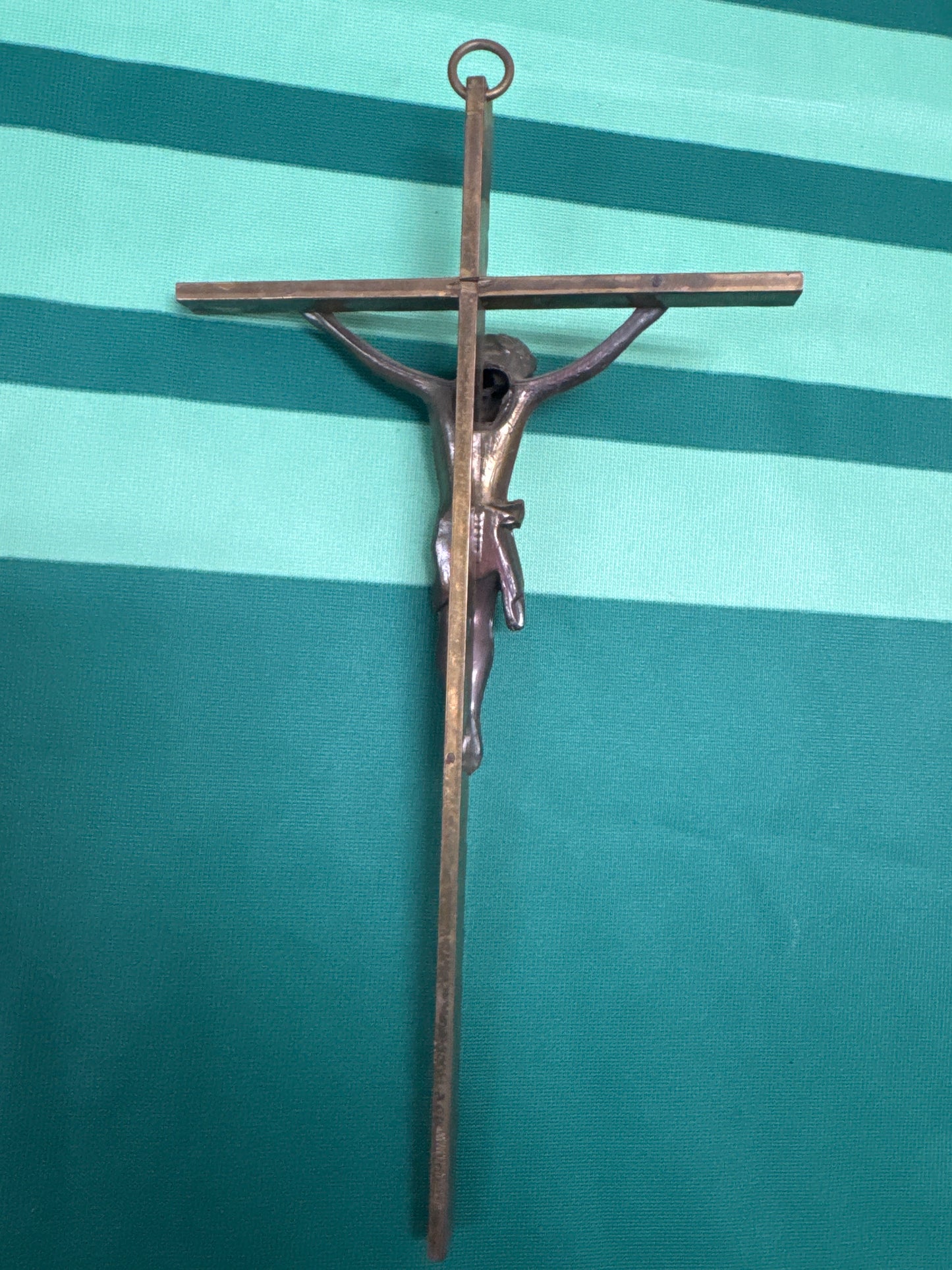 Crucifix 28 - classic 10”x5” brass