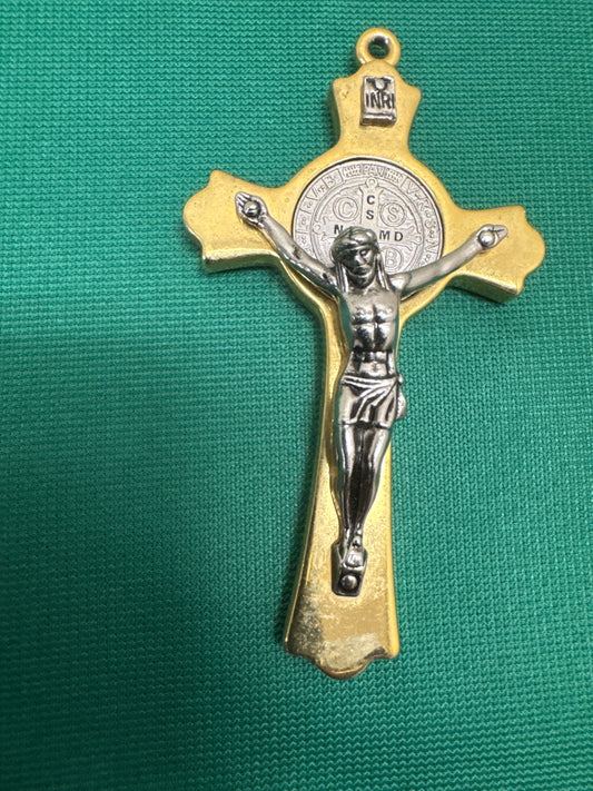 Crucifix 2 - Benedictine cross 3”x1.5”